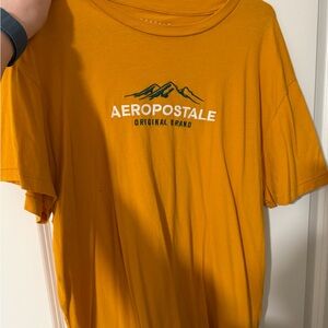 Aeropostale Mustard Yellow Short Sleeve Tee